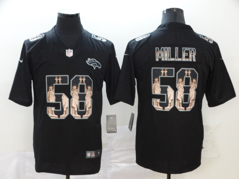 Men's Denver Broncos Von Miller #58 Black Alternate Jersey